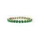 1 - Valerie 2.40 mm Emerald Eternity Band 