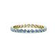 1 - Valerie 2.40 mm Aquamarine Eternity Band 