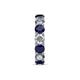 6 - Laida 4.00 mm Blue Sapphire and Lab Grown Diamond Eternity Band 