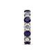 6 - Laida 4.00 mm Blue Sapphire and Lab Grown Diamond Eternity Band 