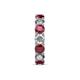 6 - Laida 4.00 mm Ruby and Lab Grown Diamond Eternity Band 