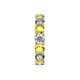 6 - Laida 4.00 mm Yellow Sapphire and Lab Grown Diamond Eternity Band 