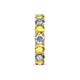 6 - Laida 4.00 mm Yellow Sapphire and Lab Grown Diamond Eternity Band 
