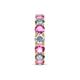 6 - Laida 4.00 mm Pink Sapphire and Lab Grown Diamond Eternity Band 