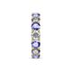 6 - Laida 4.00 mm Tanzanite and Lab Grown Diamond Eternity Band 