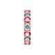 6 - Laida 4.00 mm Pink Tourmaline and Lab Grown Diamond Eternity Band 