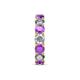 6 - Laida 4.00 mm Amethyst and Lab Grown Diamond Eternity Band 