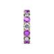 6 - Laida 4.00 mm Amethyst and Lab Grown Diamond Eternity Band 