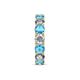 6 - Laida 4.00 mm Blue Topaz and Lab Grown Diamond Eternity Band 