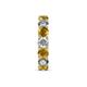 6 - Laida 4.00 mm Citrine and Lab Grown Diamond Eternity Band 