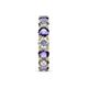 6 - Laida 4.00 mm Iolite and Lab Grown Diamond Eternity Band 