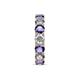 6 - Laida 4.00 mm Iolite and Lab Grown Diamond Eternity Band 
