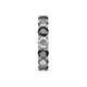 6 - Laida 4.00 mm Black Diamond and Lab Grown Diamond Eternity Band 