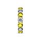 6 - Laida 4.00 mm Yellow Diamond and Lab Grown Diamond Eternity Band 