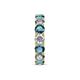 6 - Laida 4.00 mm London Blue Topaz and Lab Grown Diamond Eternity Band 