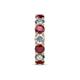 6 - Laida 4.00 mm Ruby and Lab Grown Diamond Eternity Band 