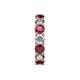 6 - Laida 4.00 mm Ruby and Lab Grown Diamond Eternity Band 