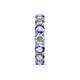 6 - Laida 4.00 mm Tanzanite and Lab Grown Diamond Eternity Band 