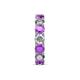 6 - Laida 4.00 mm Amethyst and Lab Grown Diamond Eternity Band 