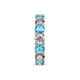 6 - Laida 4.00 mm Blue Topaz and Lab Grown Diamond Eternity Band 