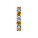6 - Laida 4.00 mm Citrine and Lab Grown Diamond Eternity Band 
