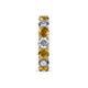 6 - Laida 4.00 mm Citrine and Lab Grown Diamond Eternity Band 