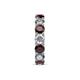 6 - Laida 4.00 mm Red Garnet and Lab Grown Diamond Eternity Band 
