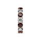6 - Laida 4.00 mm Red Garnet and Lab Grown Diamond Eternity Band 