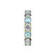 6 - Laida 4.00 mm Aquamarine and Lab Grown Diamond Eternity Band 