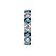 6 - Laida 4.00 mm Blue Diamond and Lab Grown Diamond Eternity Band 