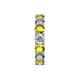 6 - Laida 4.00 mm Yellow Diamond and Lab Grown Diamond Eternity Band 