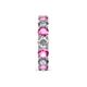 6 - Laida 4.00 mm Pink Sapphire and Lab Grown Diamond Eternity Band 