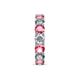 6 - Laida 4.00 mm Pink Tourmaline and Lab Grown Diamond Eternity Band 