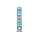 6 - Laida 4.00 mm Blue Topaz and Lab Grown Diamond Eternity Band 