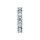 6 - Laida 4.00 mm Aquamarine and Lab Grown Diamond Eternity Band 