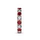 7 - Laida 3.80 mm Ruby and Diamond Eternity Band 