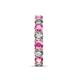 7 - Laida 3.80 mm Pink Sapphire and Diamond Eternity Band 