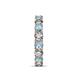 7 - Laida 3.80 mm Aquamarine and Diamond Eternity Band 