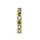 7 - Laida 3.80 mm Citrine and Lab Grown Diamond Eternity Band 