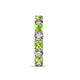 7 - Laida 3.80 mm Peridot and Lab Grown Diamond Eternity Band 