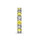 7 - Laida 3.80 mm Yellow Sapphire and Lab Grown Diamond Eternity Band 