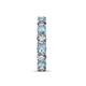 7 - Laida 3.80 mm Aquamarine and Lab Grown Diamond Eternity Band 