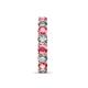 7 - Laida 3.80 mm Pink Tourmaline and Lab Grown Diamond Eternity Band 