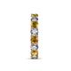 7 - Laida 3.80 mm Citrine and Lab Grown Diamond Eternity Band 