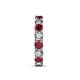 7 - Laida 3.80 mm Ruby and Lab Grown Diamond Eternity Band 