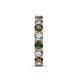 7 - Laida 3.80 mm Diamond and Lab Created Alexandrite Eternity Band 