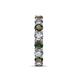 7 - Laida 3.80 mm Diamond and Lab Created Alexandrite Eternity Band 