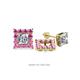 1 - Serena Pink Sapphire Jacket Earrings 