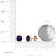 3 - Carys Blue Sapphire (6mm) Solitaire Stud Earrings 