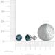 3 - Carys Blue Diamond (6mm) Solitaire Stud Earrings 